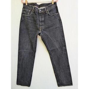 Levi Strauss Levi's 501 Original Straight Leg Dark Wash Denim Jeans Men's 35x36